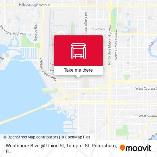 Westshore Blvd @ Union St map