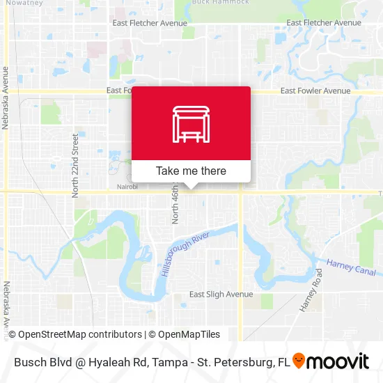 Busch Blvd @ Hyaleah Rd map