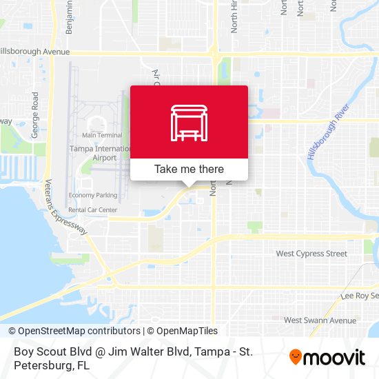 Boy Scout Blvd @ Jim Walter Blvd map