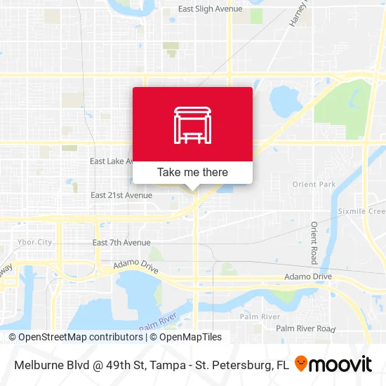 Mapa de Melburne Blvd @ 49th St
