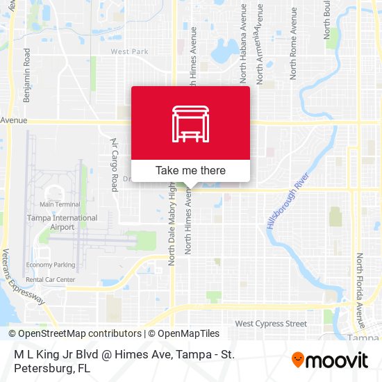 M L King Jr Blvd @ Himes Ave map