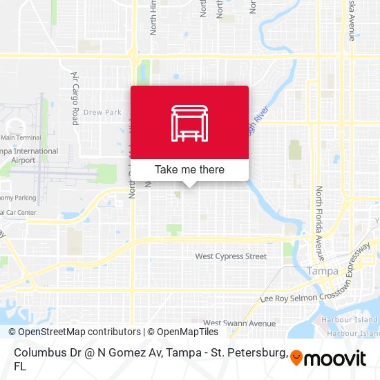 Mapa de Columbus Dr @ N Gomez Av