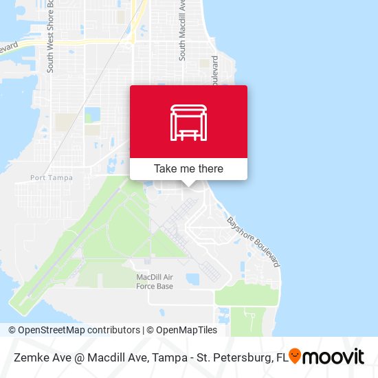 Zemke Ave @ Macdill Ave map