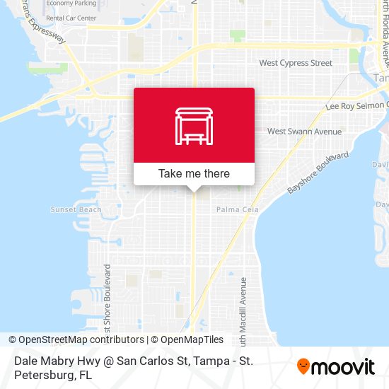 Dale Mabry Hwy @ San Carlos St map