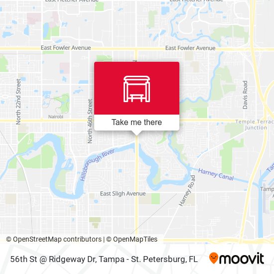 56th St @ Ridgeway Dr map