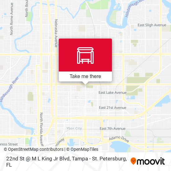 22nd St @ M L King Jr Blvd map