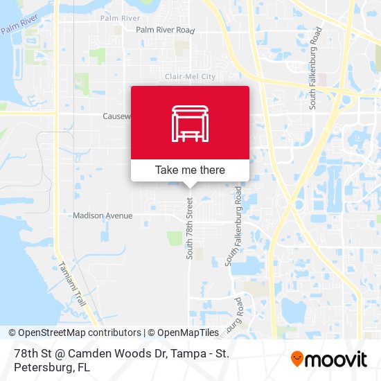 78th St @ Camden Woods Dr map