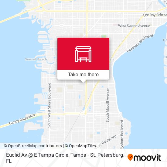 Euclid Av @  E Tampa Circle map
