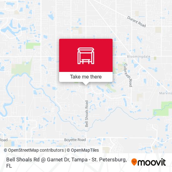 Mapa de Bell Shoals Rd @ Garnet Dr