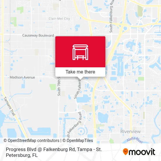 Progress Blvd @ Falkenburg Rd map