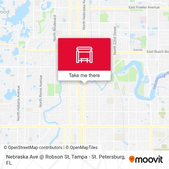 Nebraska Ave @ Robson St map