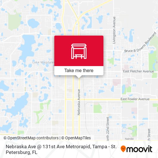 Mapa de Nebraska Ave @ 131st Ave Metrorapid