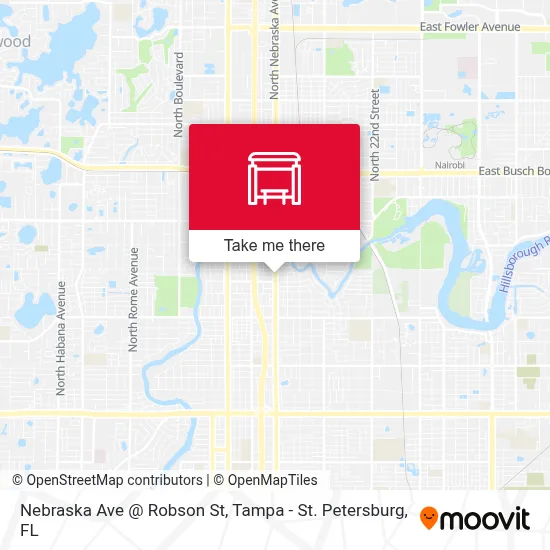 Nebraska Ave @ Robson St map