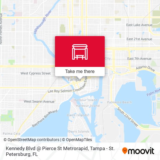 Kennedy Blvd @ Pierce St Metrorapid map