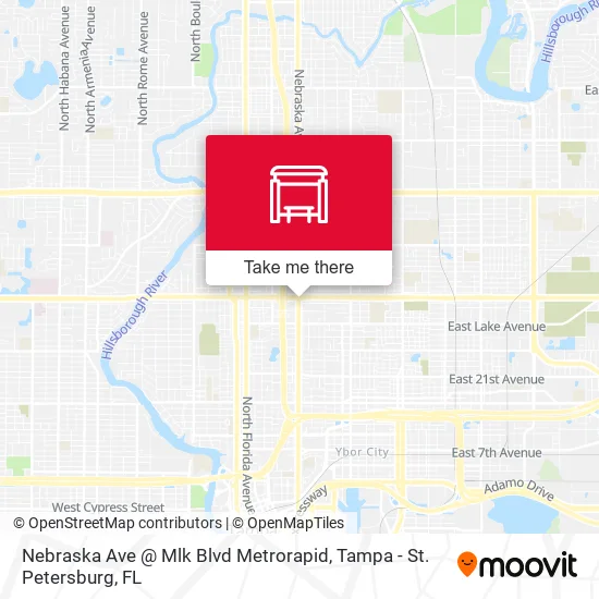 Mapa de Nebraska Ave @ Mlk Blvd Metrorapid