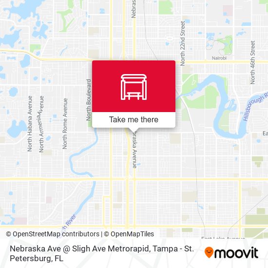 Mapa de Nebraska Ave @ Sligh Ave Metrorapid