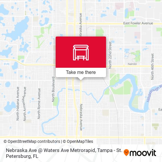 Mapa de Nebraska Ave @ Waters Ave Metrorapid
