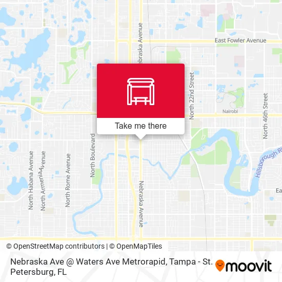 Mapa de Nebraska Ave @ Waters Ave Metrorapid