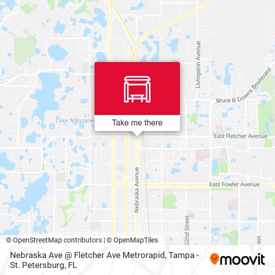 Mapa de Nebraska Ave @ Fletcher Ave Metrorapid