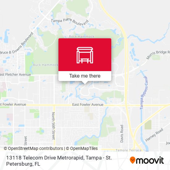 Mapa de 13118 Telecom Drive Metrorapid