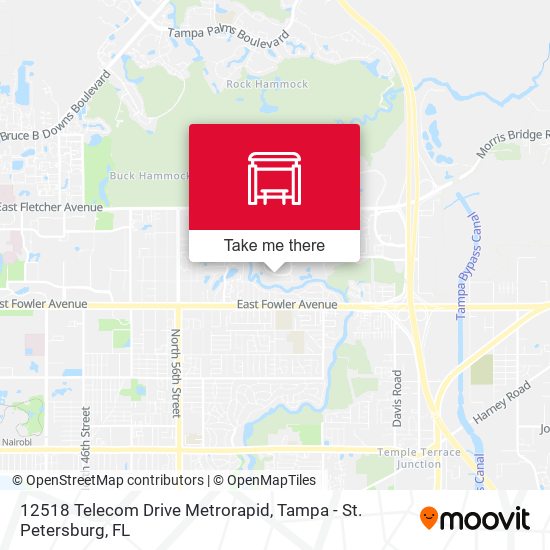 12518 Telecom Drive Metrorapid map