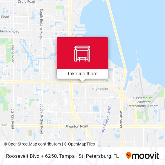 Roosevelt Blvd + 6250 map