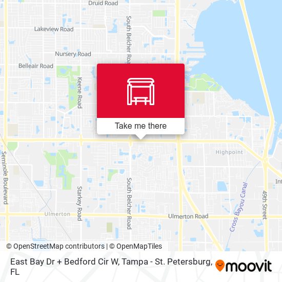 East Bay Dr + Bedford Cir W map