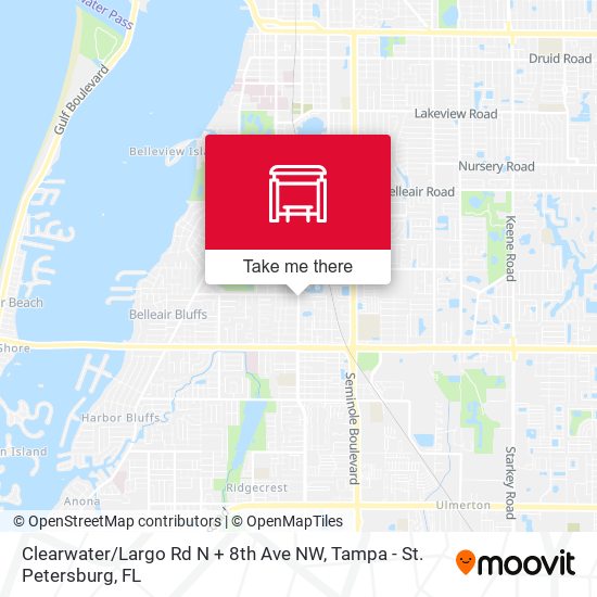 Clearwater / Largo Rd N + 8th Ave NW map