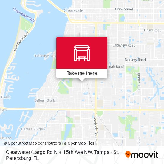 Clearwater / Largo Rd N + 15th Ave NW map