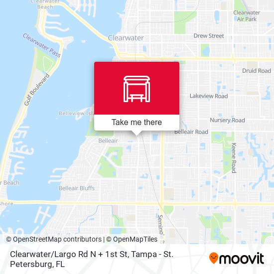 Mapa de Clearwater/Largo Rd N + 1st St