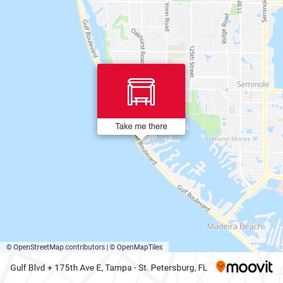 Mapa de Gulf Blvd + 175th Ave E