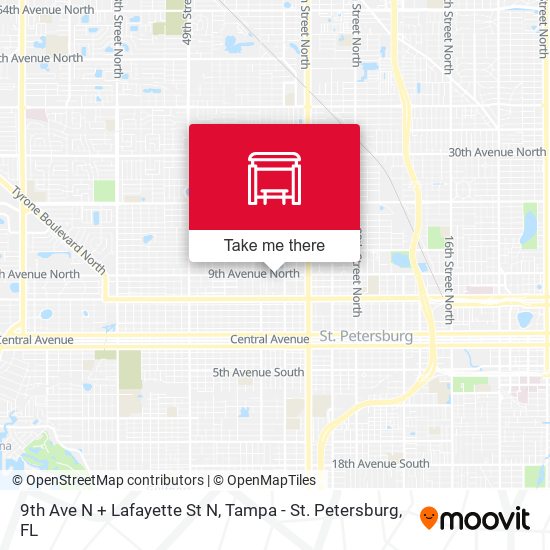 9th Ave N + Lafayette St N map