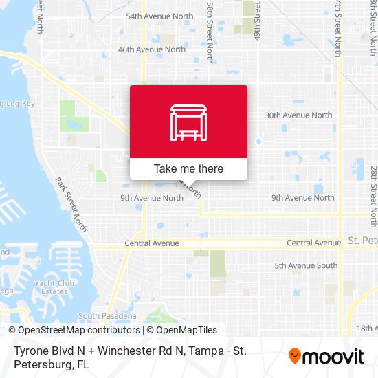 Tyrone Blvd N + Winchester Rd N map