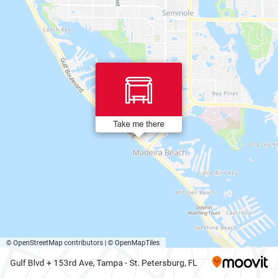 Mapa de Gulf Blvd + 153rd Ave