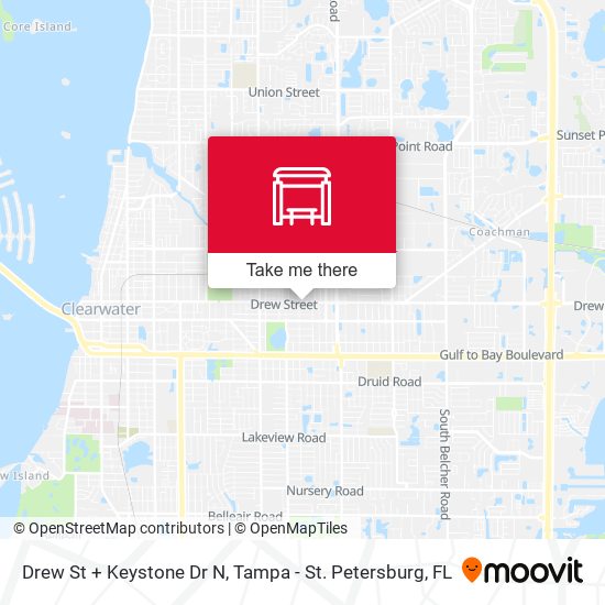 Mapa de Drew St + Keystone Dr N