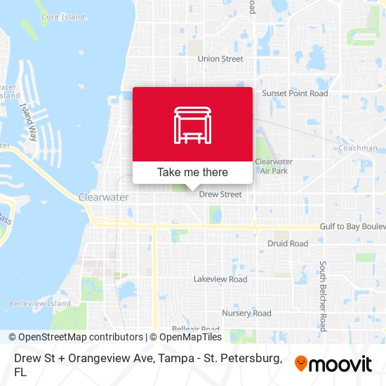 Drew St + Orangeview Ave map
