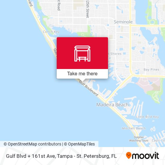 Gulf Blvd + 161st Ave map