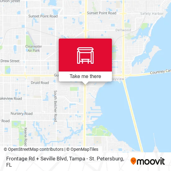 Frontage Rd + Seville Blvd map