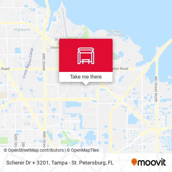 Scherer Dr + 3201 map