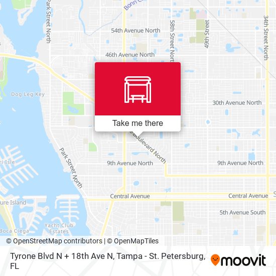 Tyrone Blvd N + 18th Ave N map