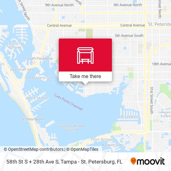 58th St S + 28th Ave S map