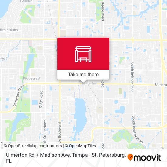 Ulmerton Rd + Madison Ave map