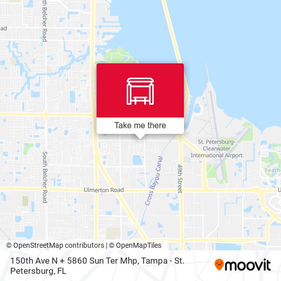 150th Ave N + 5860 Sun Ter Mhp map