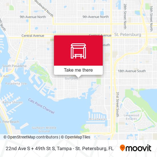 Mapa de 22nd Ave S + 49th St S