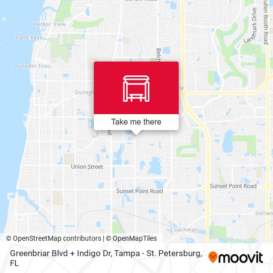 Greenbriar Blvd + Indigo Dr map