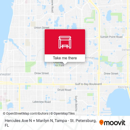 Hercules Ave N + Marilyn N map