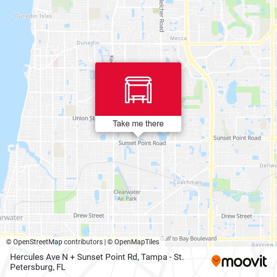 Mapa de Hercules Ave N + Sunset Point Rd