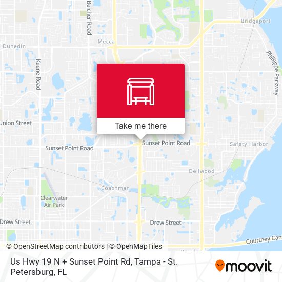 Us Hwy 19 N + Sunset Point Rd map