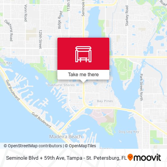 Mapa de Seminole Blvd + 59th Ave