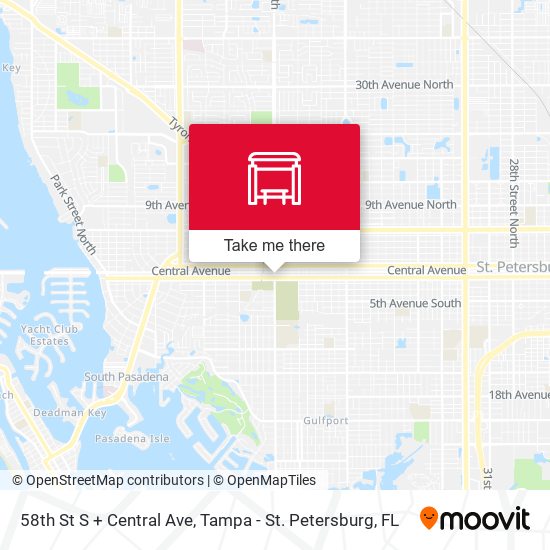 Mapa de 58th St S + Central Ave